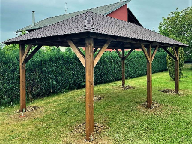 Dřevěná pergola Altán Viktoria L 350x600 cm