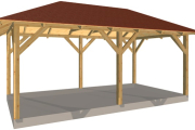 Dřevěná pergola Altán Viktoria L 350x600 cm