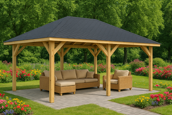 Dřevěná pergola Altán Viktoria XXL 390x640