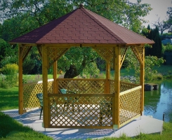 Dřevěná pergola Altán Alba 6V