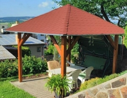 Dřevěná pergola Altán Borneo 330x330cm