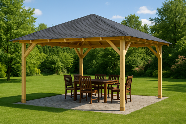 Dřevěná pergola Altán Kuba Maxi 490x490
