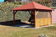 Dřevěná pergola Altán Kuba 430x430 cm