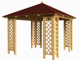 Dřevěná pergola Altán Porto 4M sloupy 9x9 cm