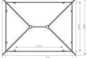 Dřevěná pergola Altán Porto 4O sloupy 9x9 cm