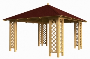 Dřevěná pergola Altán Porto 4V sloupy 9x9 cm