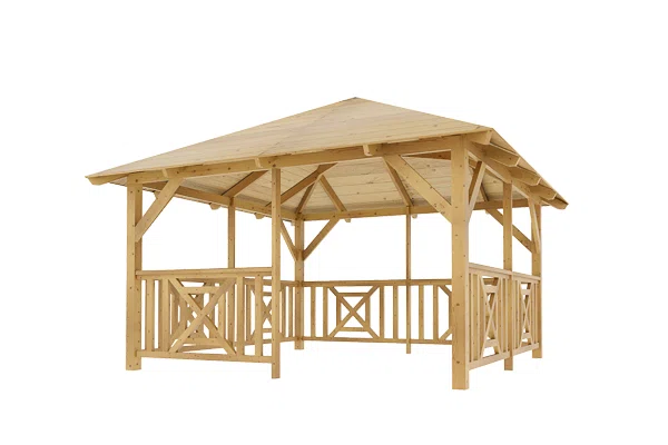 Dřevěná pergola Altán Kuba+Grande 370x370