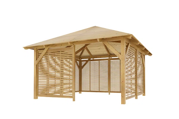 Dřevěná pergola Altán Kuba+Italia 370x370