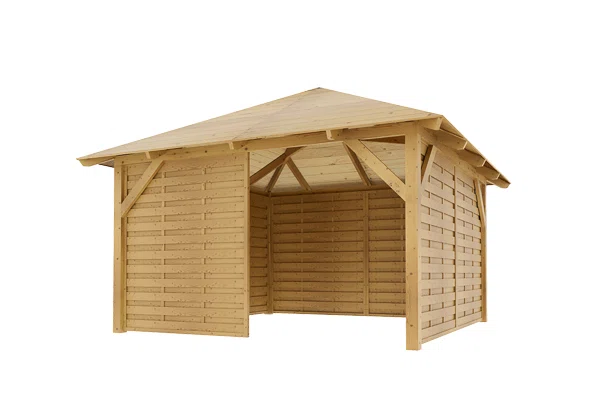 Dřevěná pergola Altán Kuba+Roma 370x370
