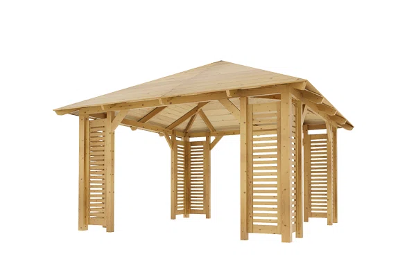 Dřevěná pergola Altán Kuba+Verona 370x370