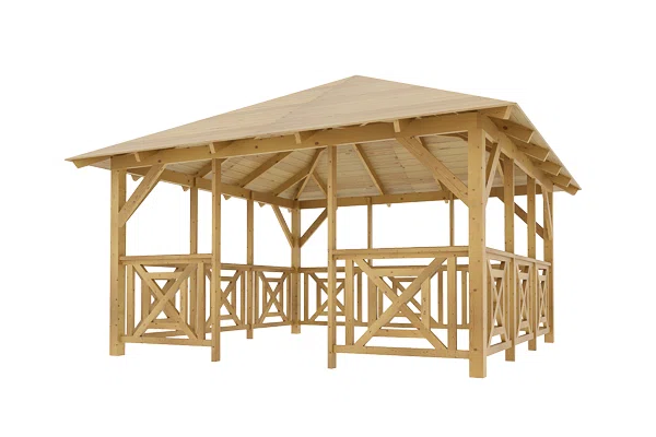 Dřevěná pergola Altán Kuba L+Grande 400x400