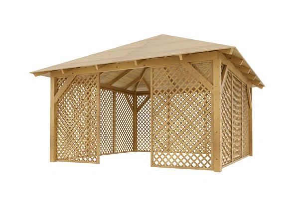 Dřevěná pergola Altán Kuba L+Ester 400x400