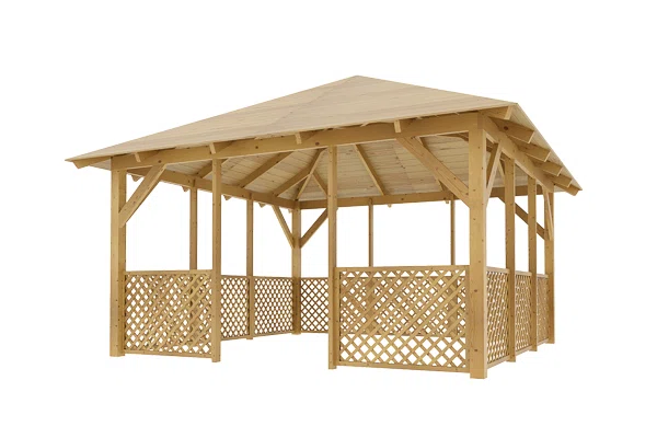 Dřevěná pergola Altán Kuba L+Ester90 400x400