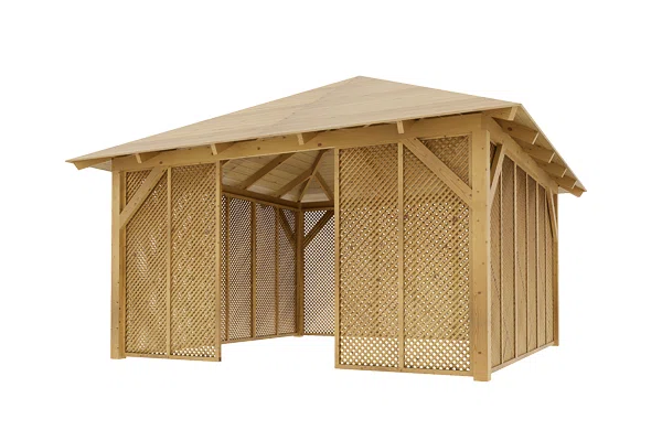 Dřevěná pergola Altán Kuba L+Milano 400x400
