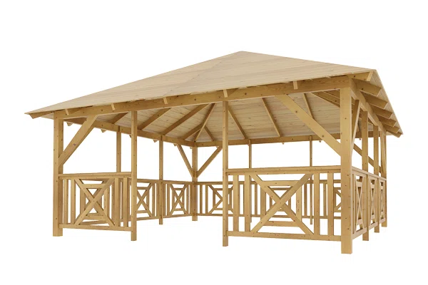 Dřevěná pergola Altán Kuba Maxi+Grande 490x490