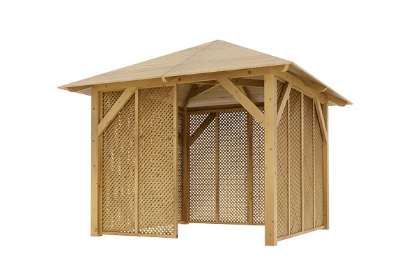 Dřevěná pergola Altán Borneo+Milano 265x265