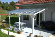 Dřevěná pergola ke zdi domu Classico hloubka od 400 cm - BSH