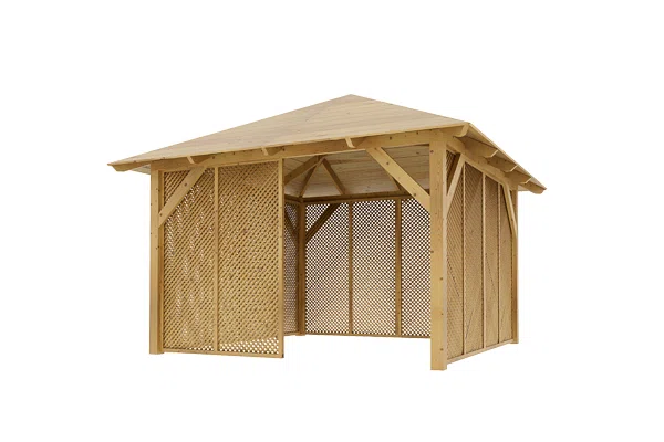 Dřevěná pergola Altán Sicílie+Milano 330x330