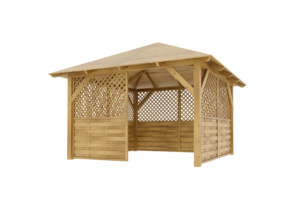 Dřevěná pergola Altán Sicílie+Rimini 330x330