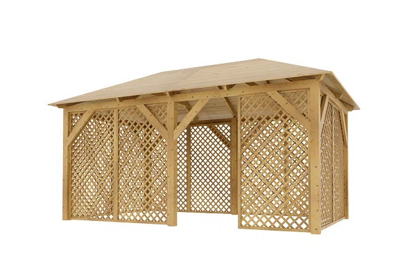 Dřevěná pergola Altán Viktoria+Ester 270x470