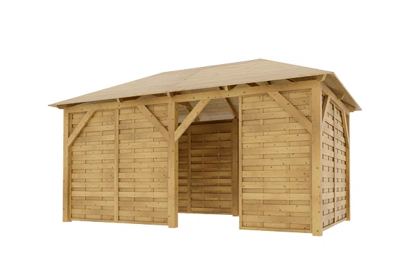 Dřevěná pergola Altán Viktoria+Roma 270x470