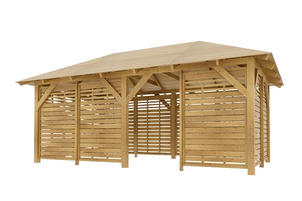 Dřevěná pergola Altán Viktoria L+Bergamo 290x540