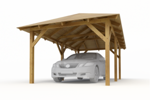 Carport 1 auto 355x605 cm