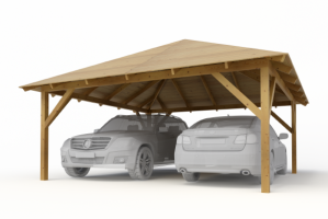 Carport 2 auta 555x555 cm