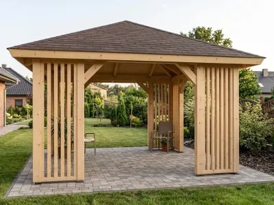 <span class="jp_product_title">Dřevěná pergola Altán Kuba 370x370 Prestige Premium</span>