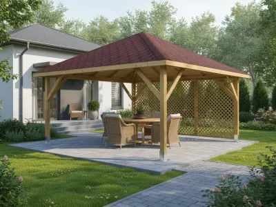 <span class="jp_product_title">Dřevěná pergola Altán Kuba Maxi+Ester 490x490</span>