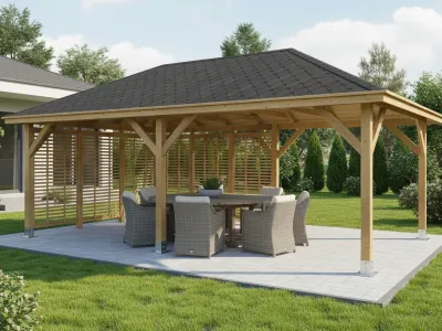 <span class="jp_product_title">Dřevěná pergola Altán Viktoria XXL+Italia 390x640</span>