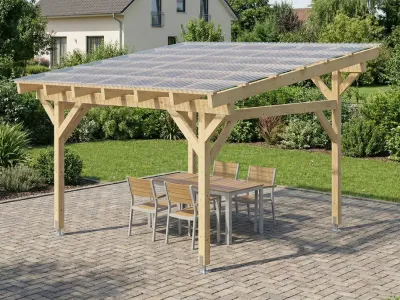 <span class="jp_product_title">Dřevěná pergola Classico volně stojící 350x350</span>