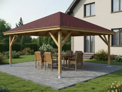 <span class="jp_product_title">Dřevěná pergola Altán Kuba Maxi 490x490</span>