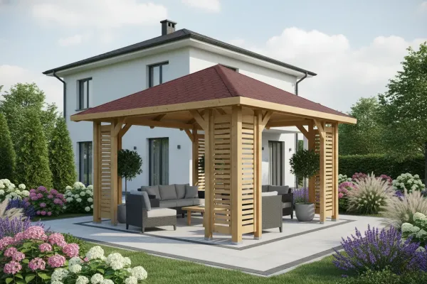 Dřevěné pergoly a zahradní altány