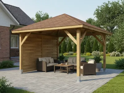 <span class="jp_product_title">Dřevěná pergola Altán Sicílie+Roma 330x330</span>