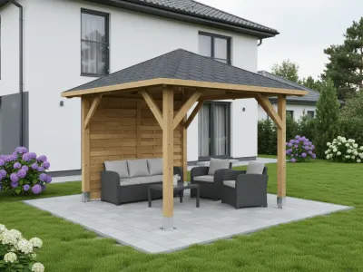 <span class="jp_product_title">Dřevěná pergola Altán Borneo+Roma 265x265</span>