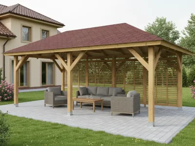 <span class="jp_product_title">Dřevěná pergola Altán Viktoria L+Italia 290x540</span>