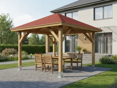 <span class="jp_product_title">Dřevěná pergola Altán Borneo 265x265</span>