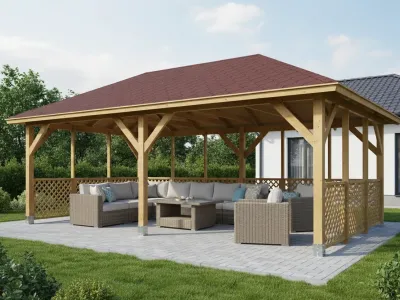 <span class="jp_product_title">Dřevěná pergola Altán Viktoria XXL+Ester90 390x640</span>