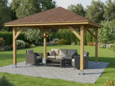 <span class="jp_product_title">Dřevěná pergola Altán Sicílie 330x330</span>