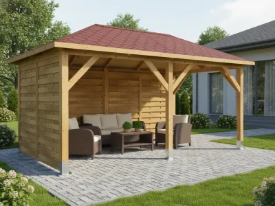 <span class="jp_product_title">Dřevěná pergola Altán Viktoria+Roma 270x470</span>