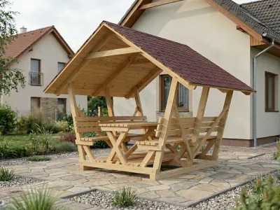 <span class="jp_product_title">Dřevěná pergola Altán Salaš 190x240</span>