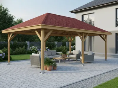 <span class="jp_product_title">Dřevěná pergola Altán Viktoria XXL 390x640</span>