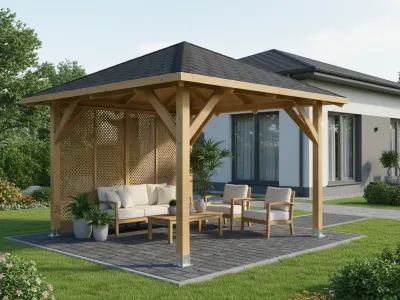 <span class="jp_product_title">Dřevěná pergola Altán Kréta+Milano 300x300</span>