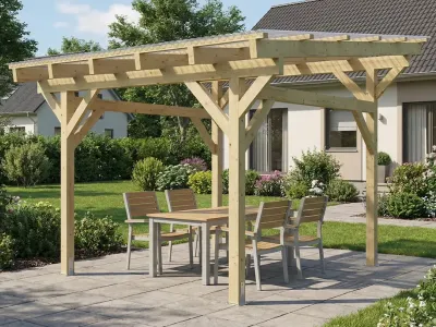 <span class="jp_product_title">Dřevěná pergola Classico volně stojící 350x300</span>