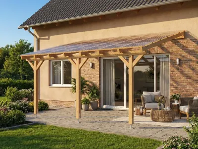 <span class="jp_product_title">Dřevěná pergola ke zdi domu 450x400</span>