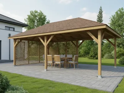 <span class="jp_product_title">Dřevěná pergola Altán Viktoria XXL+Ester 390x640</span>