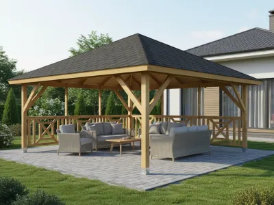 <span class="jp_product_title">Dřevěná pergola Altán Kuba Maxi+Grande 490x490</span>