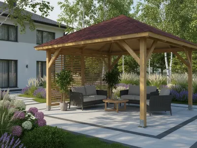 <span class="jp_product_title">Dřevěná pergola Altán Kuba+Italia 370x370</span>