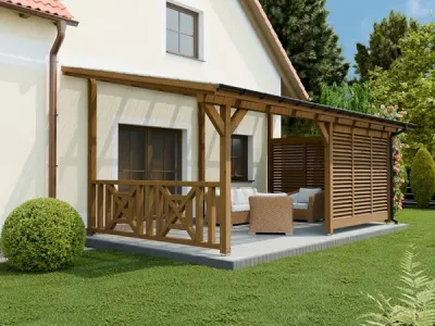 <span class="jp_product_title">Dřevěná pergola ke zdi domu 600x350 Premium</span>